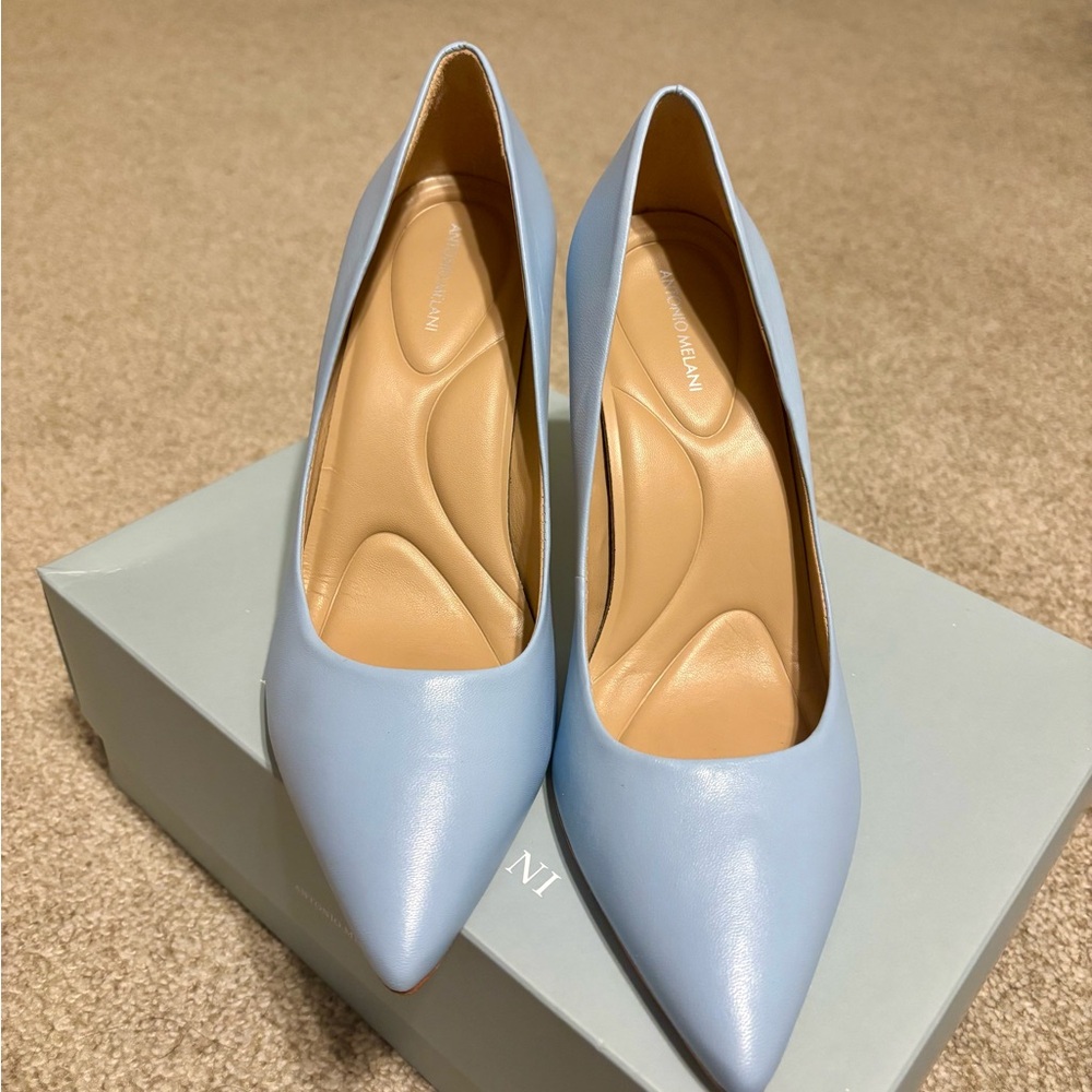 Antonio Melani Blue Pointed-Toe Heels